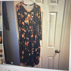 Reborn J Dress Black/ Blush Floral M